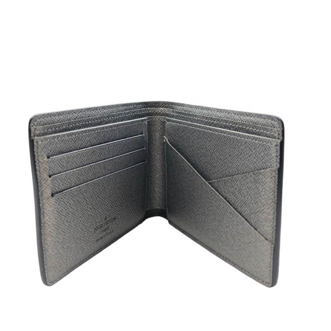 LOUIS VUITTON(ルイヴィトン)の　ルイ・ヴィトン LOUIS VUITTON ポルトフォイユ・ミュルティプル M30843 グレー カーフ タイガラマ メンズ 二つ折り財布 メンズのファッション小物(折り財布)の商品写真