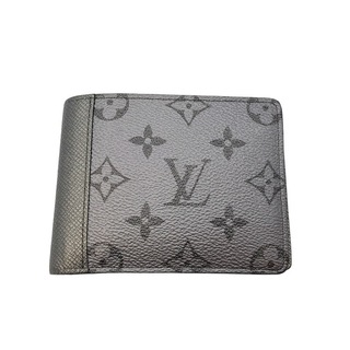 ルイヴィトン(LOUIS VUITTON)の　ルイ・ヴィトン LOUIS VUITTON ポルトフォイユ・ミュルティプル M30843 グレー カーフ タイガラマ メンズ 二つ折り財布(折り財布)