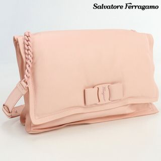 サルヴァトーレフェラガモ(Salvatore Ferragamo)のフェラガモ FERRAGAMO ショルダー レディース 211189 ヴァラリボン チェーンショルダー(ショルダーバッグ)