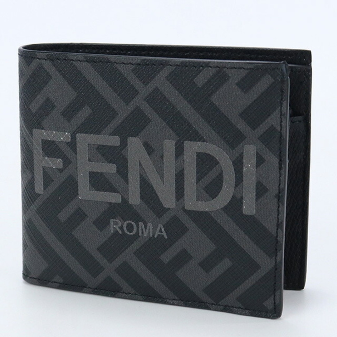 FENDI(フェンディ)のフェンディ FENDI 二折財布小銭入付き メンズ 7M0339 AJJ8 F0TUH コインケース付き二折財布 メンズのファッション小物(折り財布)の商品写真