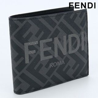 フェンディ(FENDI)のフェンディ FENDI 二折財布小銭入付き メンズ 7M0339 AJJ8 F0TUH コインケース付き二折財布(折り財布)