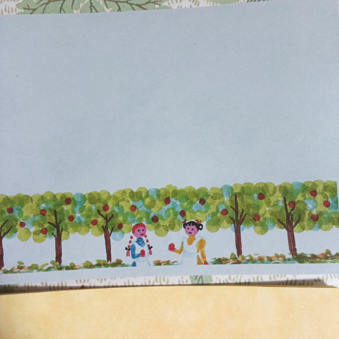 赤毛のアン　ミニレター　２０枚　リンゴ畑　サンキューカード　メッセージカード ハンドメイドの文具/ステーショナリー(カード/レター/ラッピング)の商品写真
