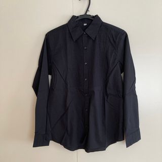 ユニクロ(UNIQLO)のUNIQLO   ピンタックブラウス　XL(シャツ/ブラウス(長袖/七分))