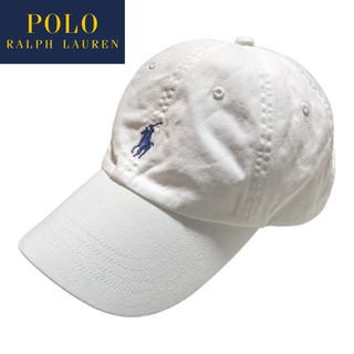 POLO RALPH LAUREN - POLO RALPH LAUREN ホワイト 刺繍 ベースボール キャップ