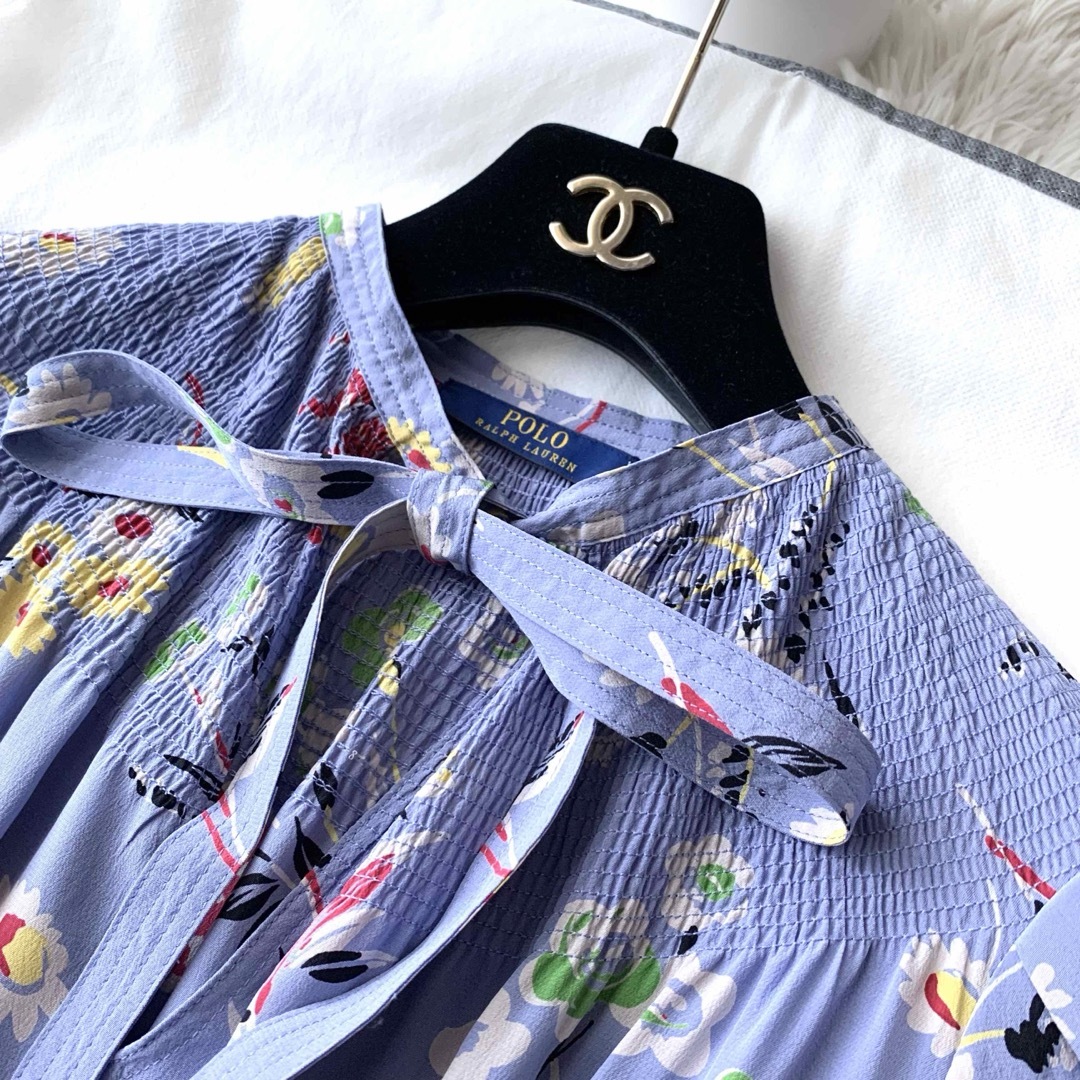 RALPH LAUREN ラルフローレン ボウタイ リボン プリーツ RALPH LAUREN ラルフローレン ボウタイ リボン プリーツ