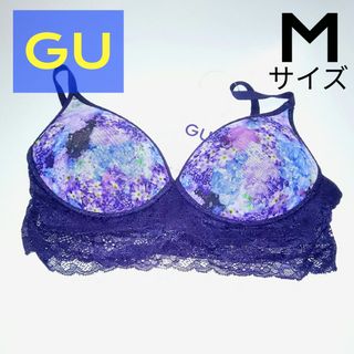 ジーユー(GU)のGU ジーユー WOMEN ナチュラルサポートブラ❲レース❳ Mサイズ ②(ブラ)