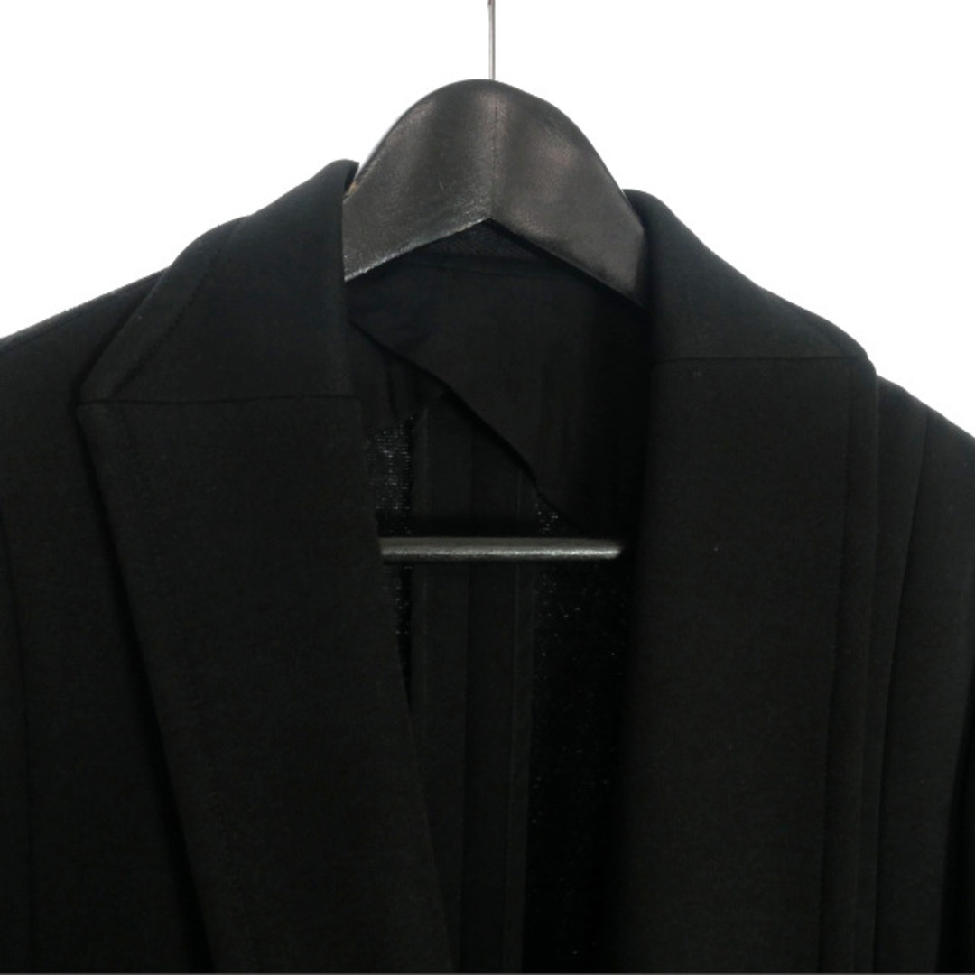 JULIUS(ユリウス)のユリウス 19AW DOUBLE KNIT COAT ロングジャケット 1 黒 メンズのジャケット/アウター(テーラードジャケット)の商品写真