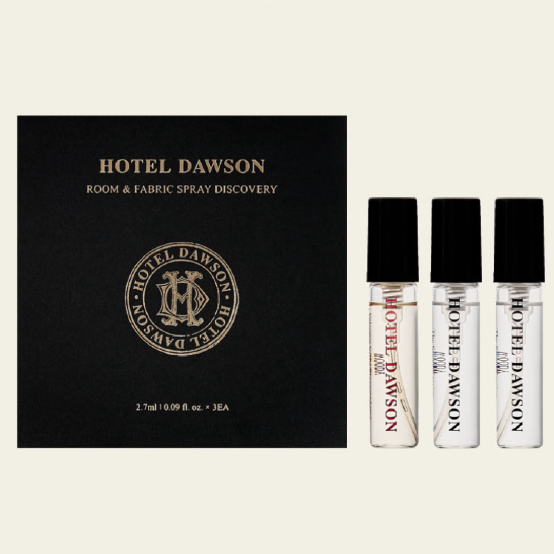 Jo Malone(ジョーマローン)の新品 HOTEL DAWSON ルーム&ファブリックスプレーディスカバリーセット コスメ/美容のリラクゼーション(アロマスプレー)の商品写真