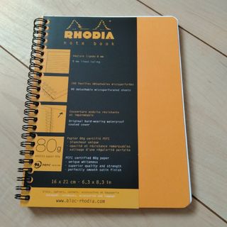 RHODIA - 【新品未使用】ロディア ダブルリングノート オレンジ A5 横罫 【ノベルティ】