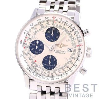 ブライトリング(BREITLING)の【OH済】 ブライトリング 【BREITLING】 オールド ナビタイマー ジャパンエディション A1332412/G796/440A (A132GJANP) メンズ シルバー/ブラック ステンレススティール 腕時計 時計 OLD NAVITIMER JAPAN EDITION SILVER/BLACK SS CMW 認定中古【中古】 (腕時計(アナログ))