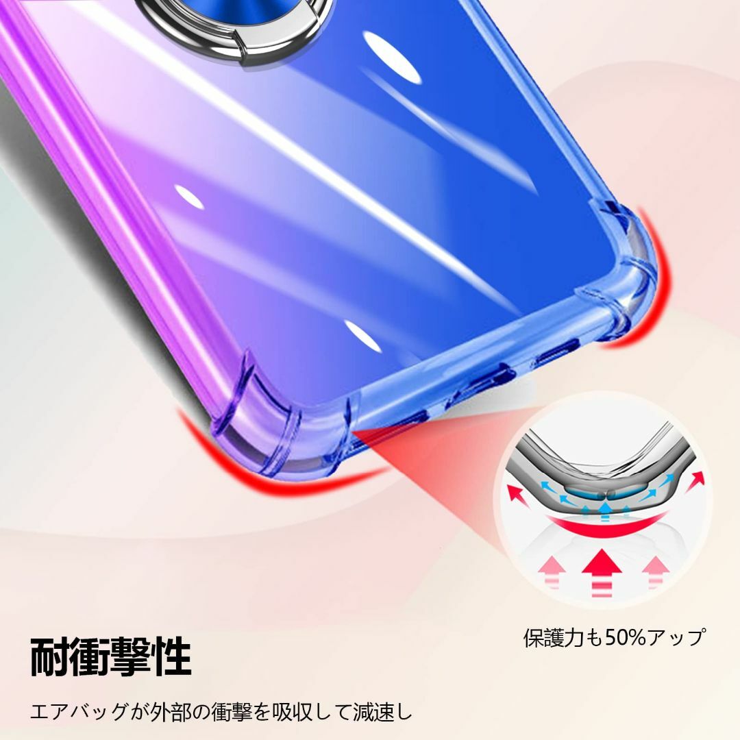 【サイズ:GalaxyS21（指輪をはめる）_色:ピンク/ゴールド】Galaxy スマホ/家電/カメラのスマホアクセサリー(その他)の商品写真