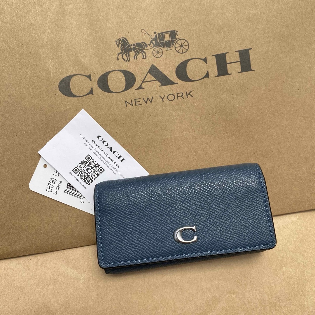 COACH(コーチ)のキーケース　キーホルダー　キーリング　デニム レディースのファッション小物(キーケース)の商品写真