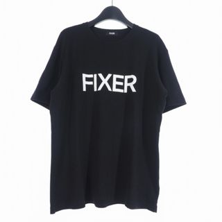 アザー(other)のフィクサー プリント クルーネック Tシャツ 半袖 ロゴ XL ブラック(Tシャツ/カットソー(半袖/袖なし))