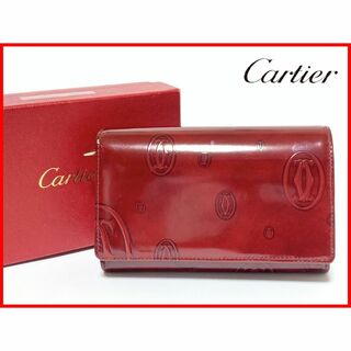 カルティエ(Cartier)のCartier カルティエ 二つ折り 財布 赤 mbs(財布)