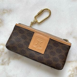 セリーヌ(celine)の希少☆美品☆CELINE セリーヌ マカダム コインケース ブラウン 茶 PVC(コインケース)