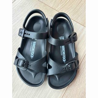 ビルケンシュトック(BIRKENSTOCK)のビルケンシュトック　リオ　サンダル　キッズ　ブラック　18.5(サンダル)