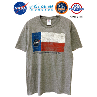 NASA　Johnson Space Center　Tシャツ　M　霜降　US古着
