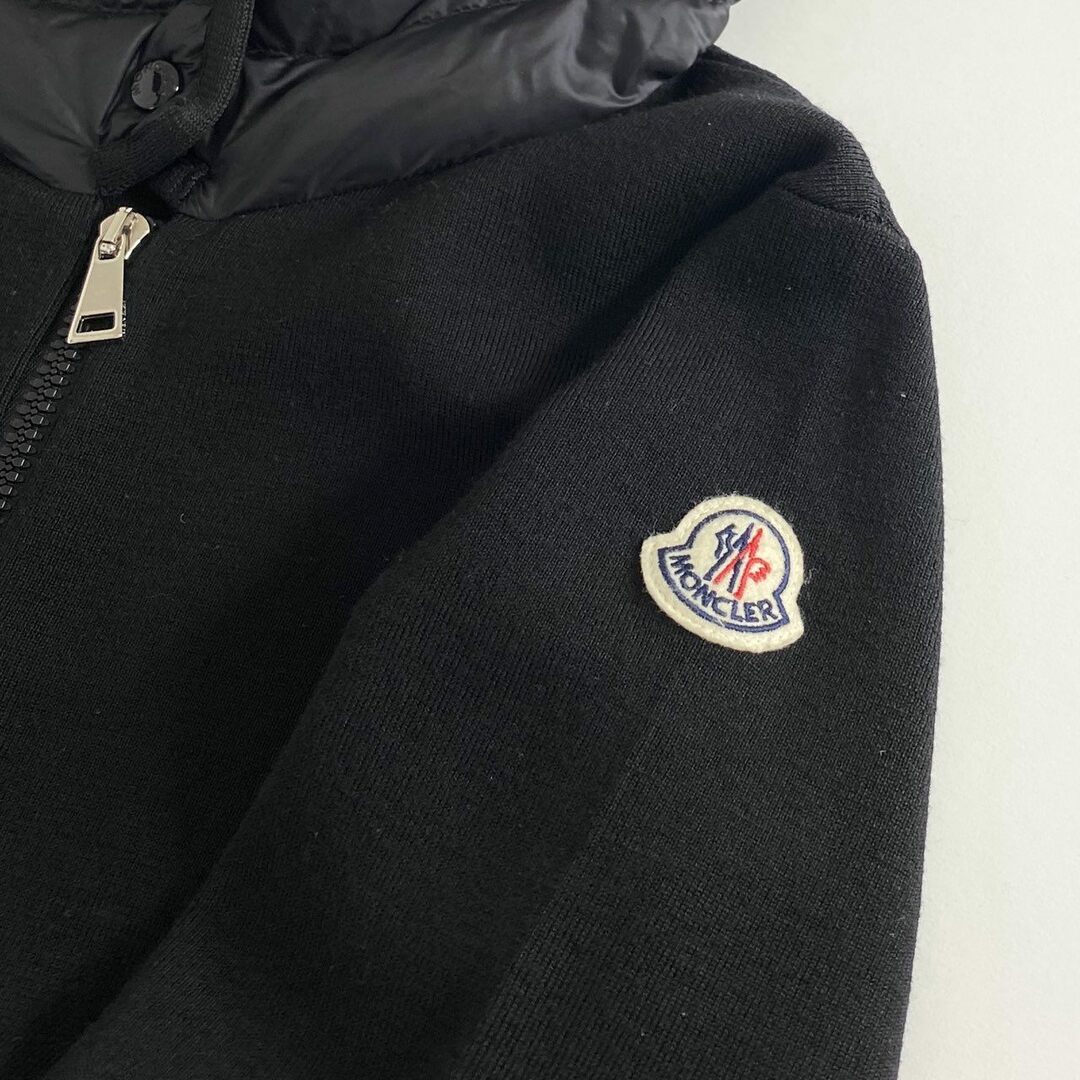 MONCLER(モンクレール)の21d23 MONCLER モンクレール CADIGAN TRICOT ダウンカーディガン ニットカーディガン ジャケット XS ブラック レディース  2020年製 レディースのジャケット/アウター(ダウンジャケット)の商品写真