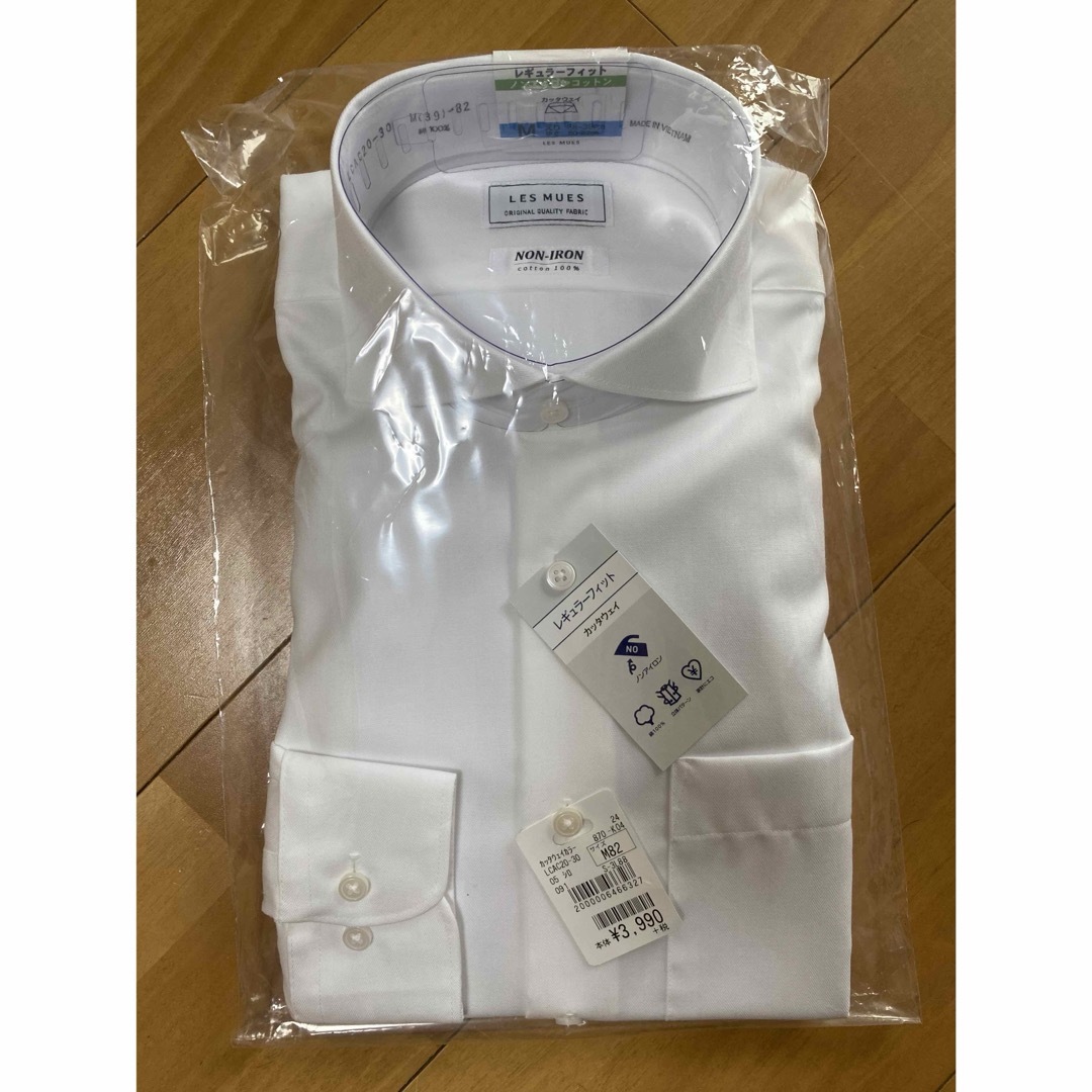 AOKI(アオキ)のAOKI LES MUSE 新品ワイシャツ　白　M 39-82② メンズのトップス(シャツ)の商品写真