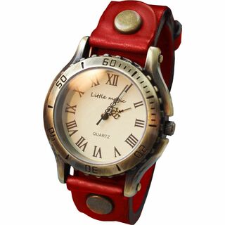 [リトルマジック] 腕時計 レディース メンズ 兼用 本革 ベルト 防水 アンテ