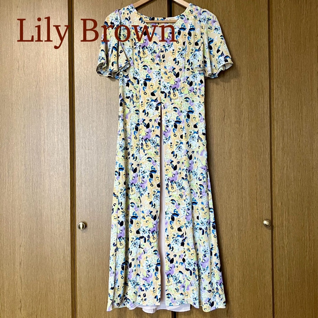 Lily Brown(リリーブラウン)のリリーブラウン　ヴィンテージフラワーワンピース レディースのワンピース(ロングワンピース/マキシワンピース)の商品写真