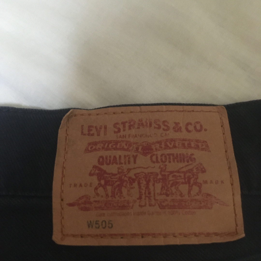 Levi's(リーバイス)のリーバイス 505コットンパンツ ブラック レディースのパンツ(デニム/ジーンズ)の商品写真