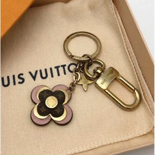 ルイヴィトン(LOUIS VUITTON)の【鑑定済】ルイヴィトン  ポルトクレ　ブルーミング フラワーBB キーリング(キーホルダー)