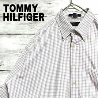 トミーヒルフィガー(TOMMY HILFIGER)のz27 US古着 Tommy Hilfiger BD長袖シャツ チェック柄(シャツ)