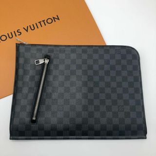 LOUIS VUITTON - 【鑑定済】ルイヴィトン  ポッシュ ドキュマン ダミエグラフィット セカンドA4