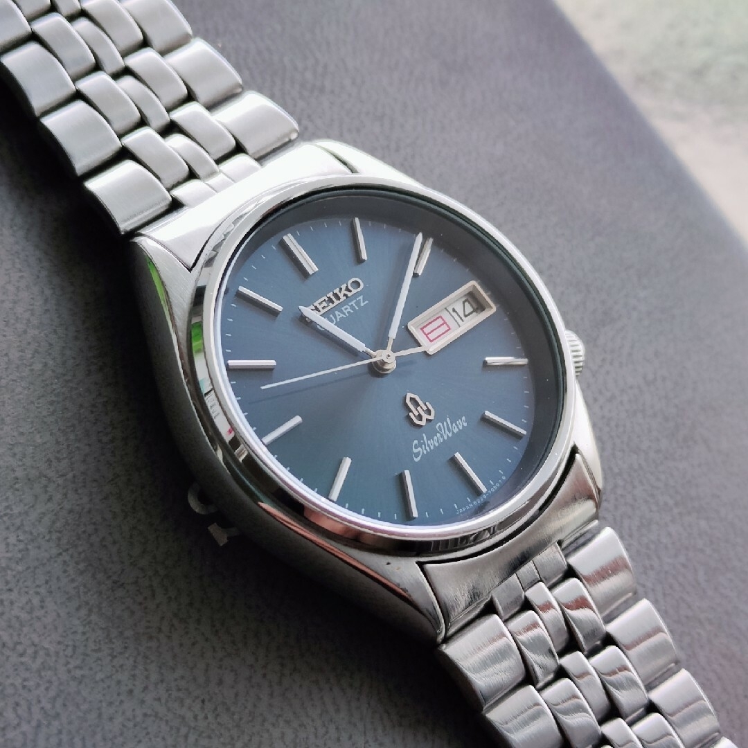 SEIKO(セイコー)の(希少品) セイコーシルバーウェーブ　電池新品　美品 メンズの時計(腕時計(アナログ))の商品写真