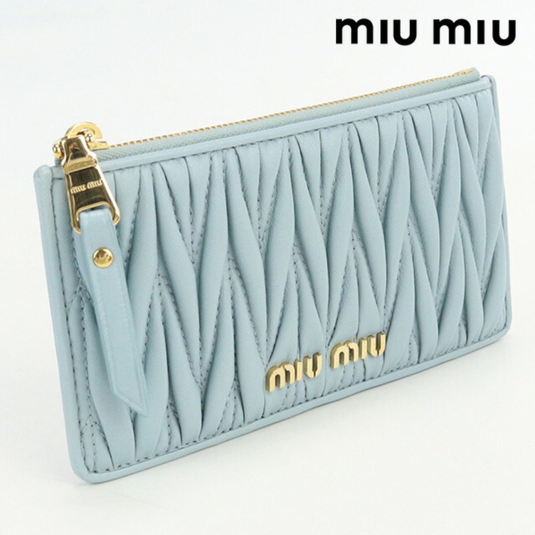 miumiu(ミュウミュウ)のミュウミュウ MIUMIU カードケース レディース 5MB006 N88 F0012 マテラッセ レザー カードケース レディースのファッション小物(名刺入れ/定期入れ)の商品写真