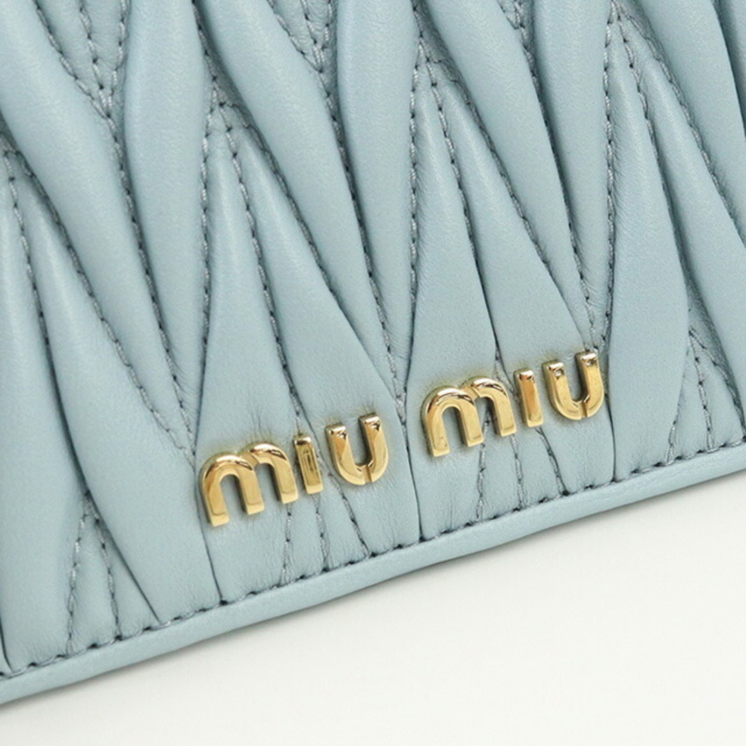 miumiu(ミュウミュウ)のミュウミュウ MIUMIU カードケース レディース 5MB006 N88 F0012 マテラッセ レザー カードケース レディースのファッション小物(名刺入れ/定期入れ)の商品写真