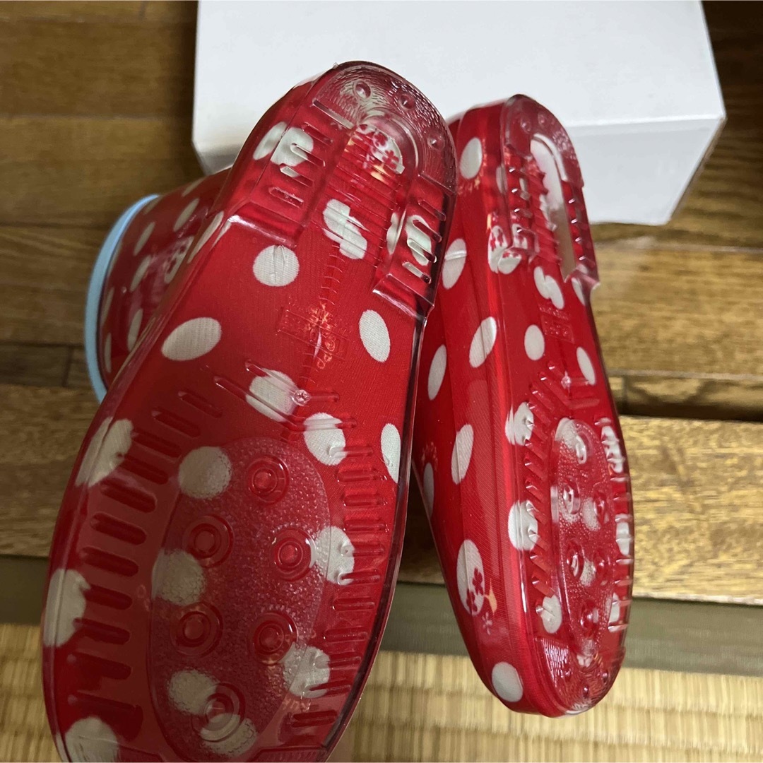 kukka hippo(クッカヒッポ)のクッカヒッポ　水玉　長靴　19cm キッズ/ベビー/マタニティのキッズ靴/シューズ(15cm~)(長靴/レインシューズ)の商品写真