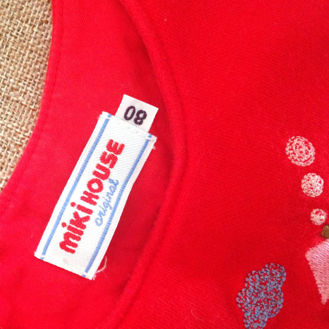 mikihouse(ミキハウス)のミキハウス ジャンパースカート80サイズ キッズ/ベビー/マタニティのキッズ服女の子用(90cm~)(その他)の商品写真