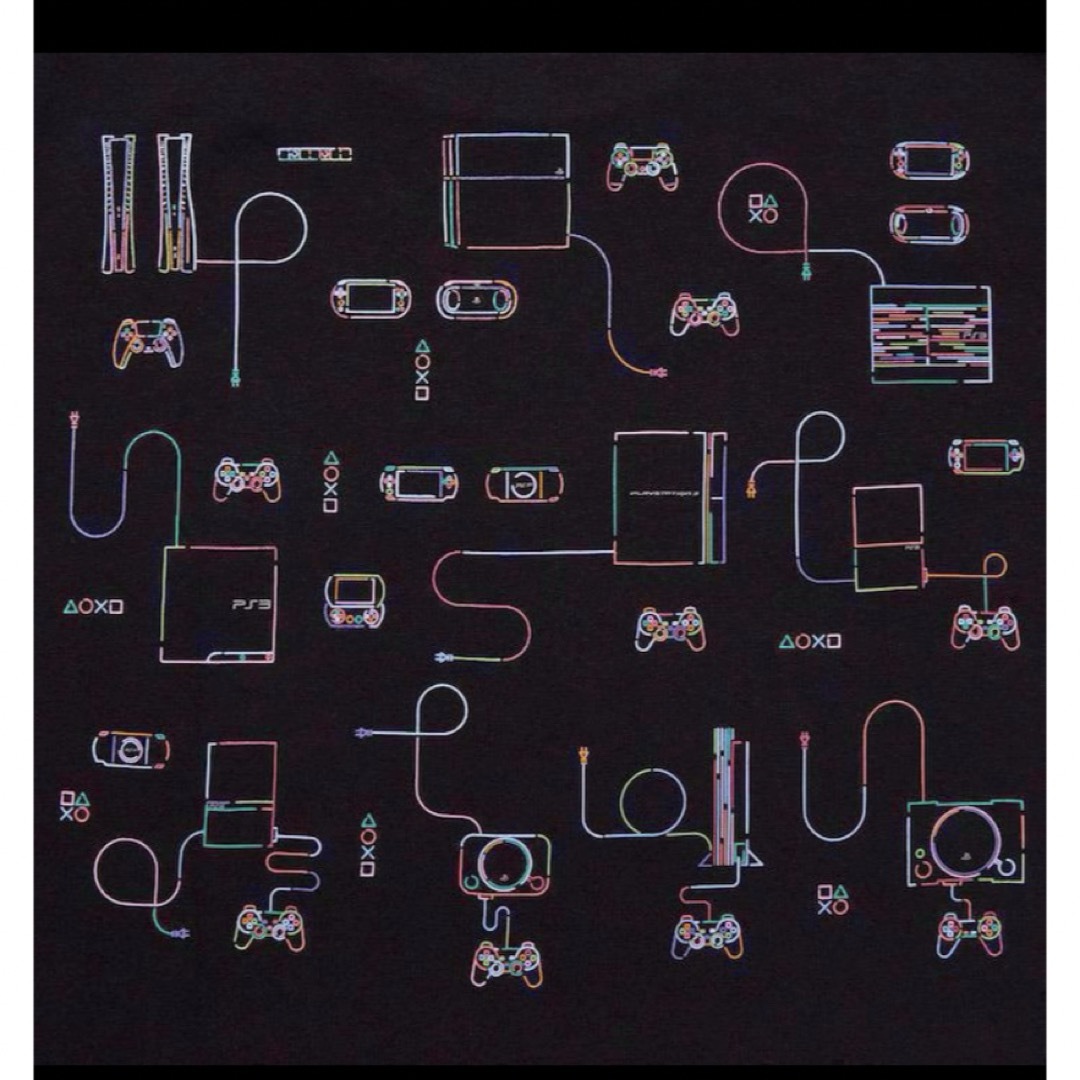 UNIQLO(ユニクロ)のPlayStation UNIQLO Tシャツ　二枚セット　ユニクロ レディースのトップス(Tシャツ(半袖/袖なし))の商品写真