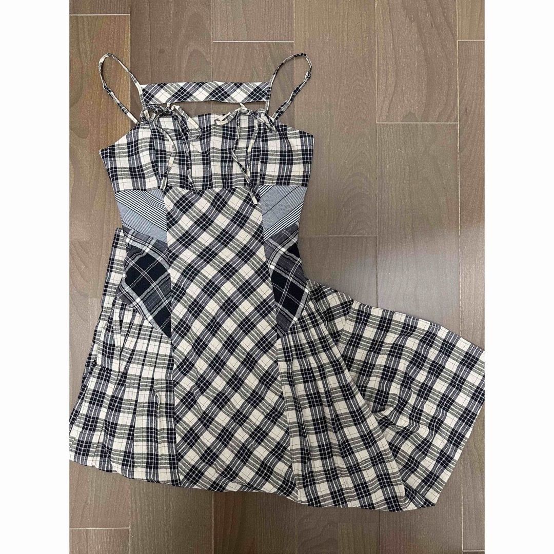 Bubbles - andmary Nadia check long dress ワンピースのみの Bubbles - andmary Nadia check long dress ワンピースのみの