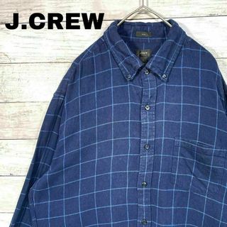 ジェイクルー(J.Crew)の9V US古着 J.CREW ネルシャツ BD長袖シャツ 胸ポケットメンズ古着(シャツ)