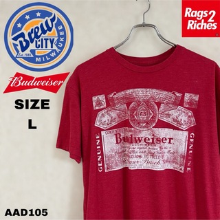 BREW CITY Budweiser バドワイザープリントTシャツ(Tシャツ/カットソー(半袖/袖なし))