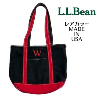 レアカラー 黒赤  USA製 L.L.BEAN エルエルビーン トートバッグ