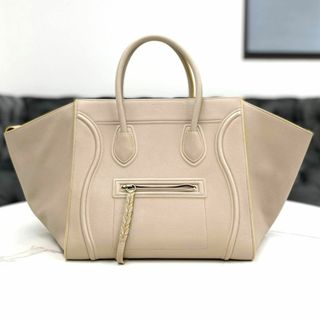 セリーヌ(celine)のセリーヌ　ラゲージ　ファントム　グレージュ×イエロー　トートバッグ　2016年(トートバッグ)