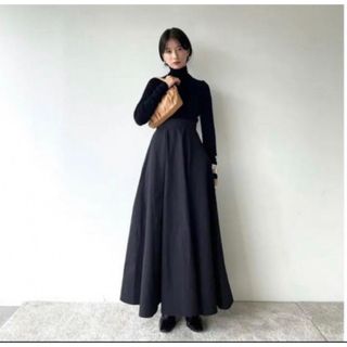 クラネ(CLANE)のCLANE VOLUME FLARE MAXI SKIRT(ロングスカート)