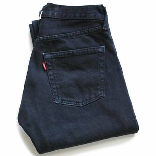 リーバイス(Levi's)の90s トルコ製 Levi'sリーバイス 501 後染め ブラック デニムパンツ w28 L32★SDP2485 ユーロ オールド ジーンズ ストレート リペア(デニム/ジーンズ)