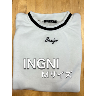 INGNI - INGNI　ホワイト×ブラック　トレーナー半袖