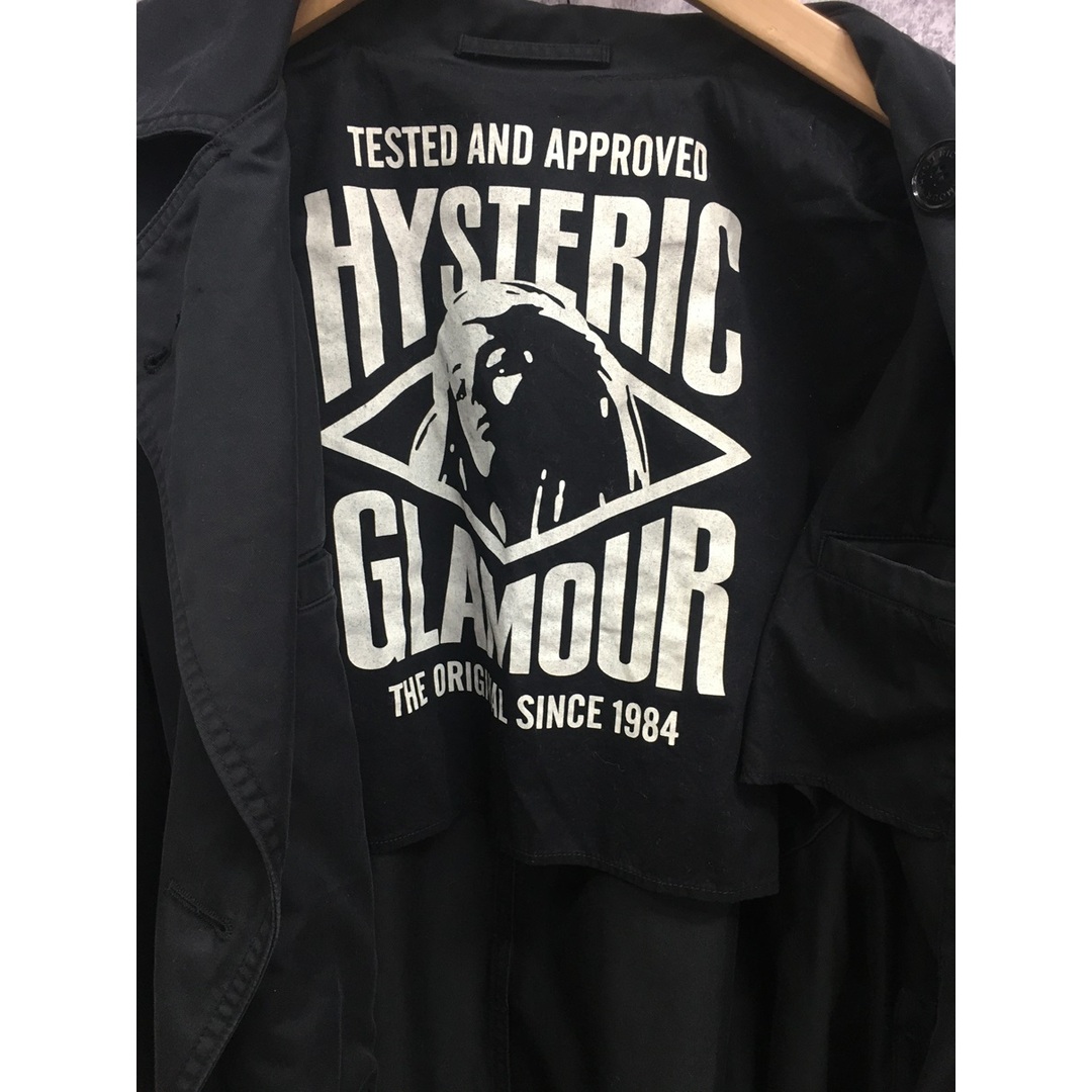 HYSTERIC GLAMOUR(ヒステリックグラマー)のHYSTERIC GLAMOUR ヒステリックグラマー トレンチコート ブラック【3738-004】 メンズのジャケット/アウター(トレンチコート)の商品写真