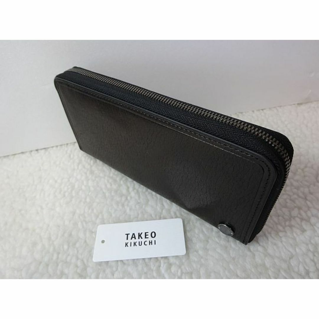 TAKEO KIKUCHI(タケオキクチ)の【新品/本物】TAKEO KIKUCHI（タケオキクチ）ファスナー長財布/黒 メンズのファッション小物(長財布)の商品写真