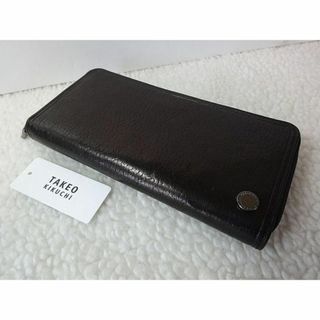 【新品/本物】TAKEO KIKUCHI（タケオキクチ）ファスナー長財布/黒