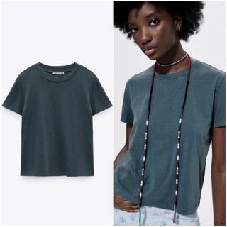 ザラ(ZARA)のZARA タグ付き新品 フェイドTシャツ(Tシャツ(半袖/袖なし))