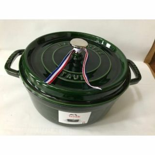 ストウブ(STAUB)の新品 staub ストウブ 鍋 cocotte ronde バジルグリーン 24(鍋/フライパン)