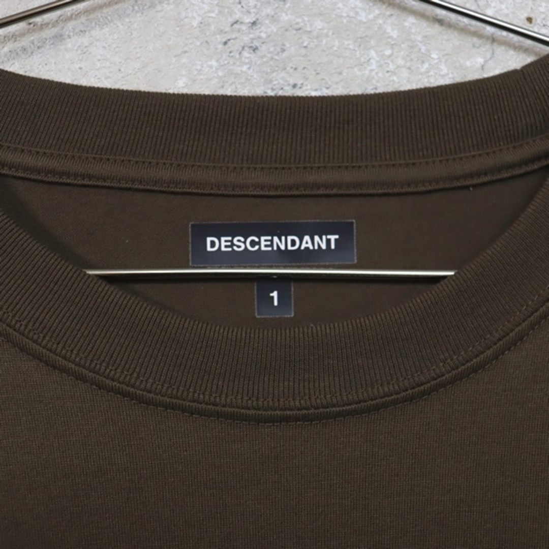 DESCENDANT(ディセンダント)の【広尾店】未使用 ディセンダント DESCENDANT ロンT 長袖シャツ メンズ ブラウン コットン size1 【13754】 メンズのトップス(Tシャツ/カットソー(七分/長袖))の商品写真