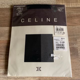 CELINEセリーヌ　ゆったりサイズ　ストッキング　JJ M-L    ブラック